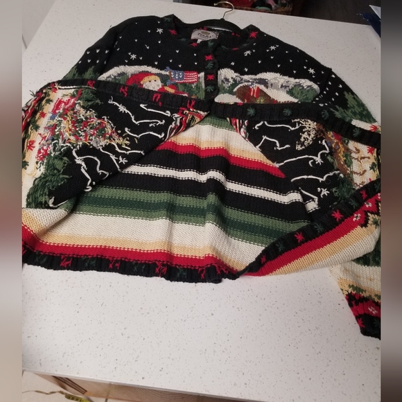 Christmas Ugly Sweater Cardigan Sz 22/24 - Picture 11 of 16
